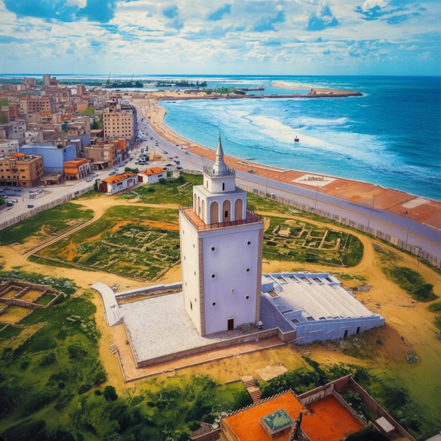 A castle on the Libyan coast